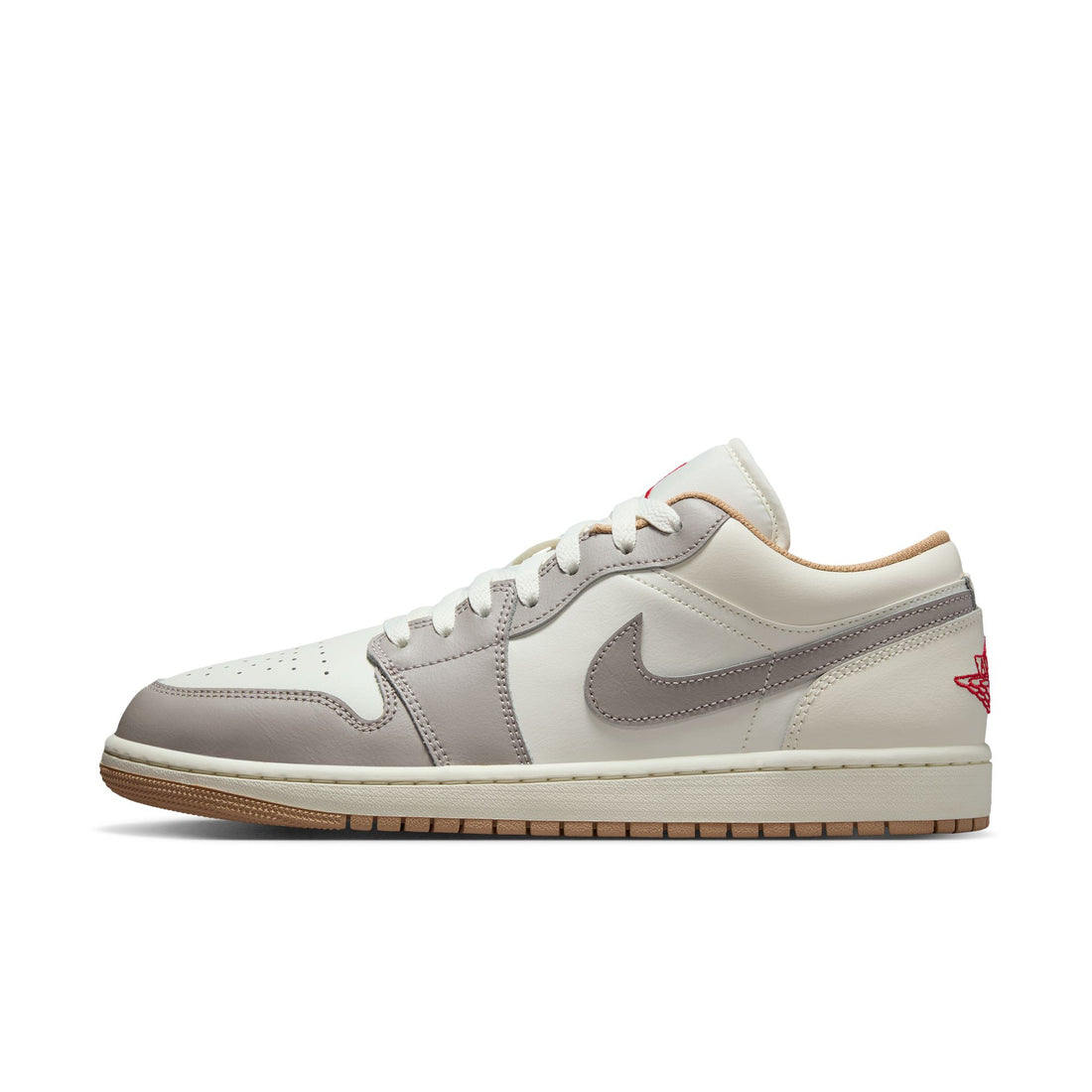 Air Jordan 1 Low (Sail/Fire Red/College Grey)