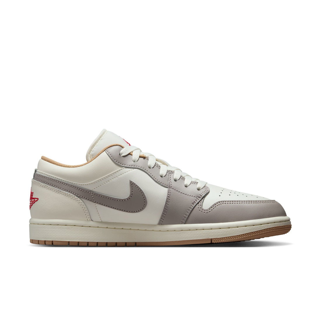 Air Jordan 1 Low (Sail/Fire Red/College Grey)