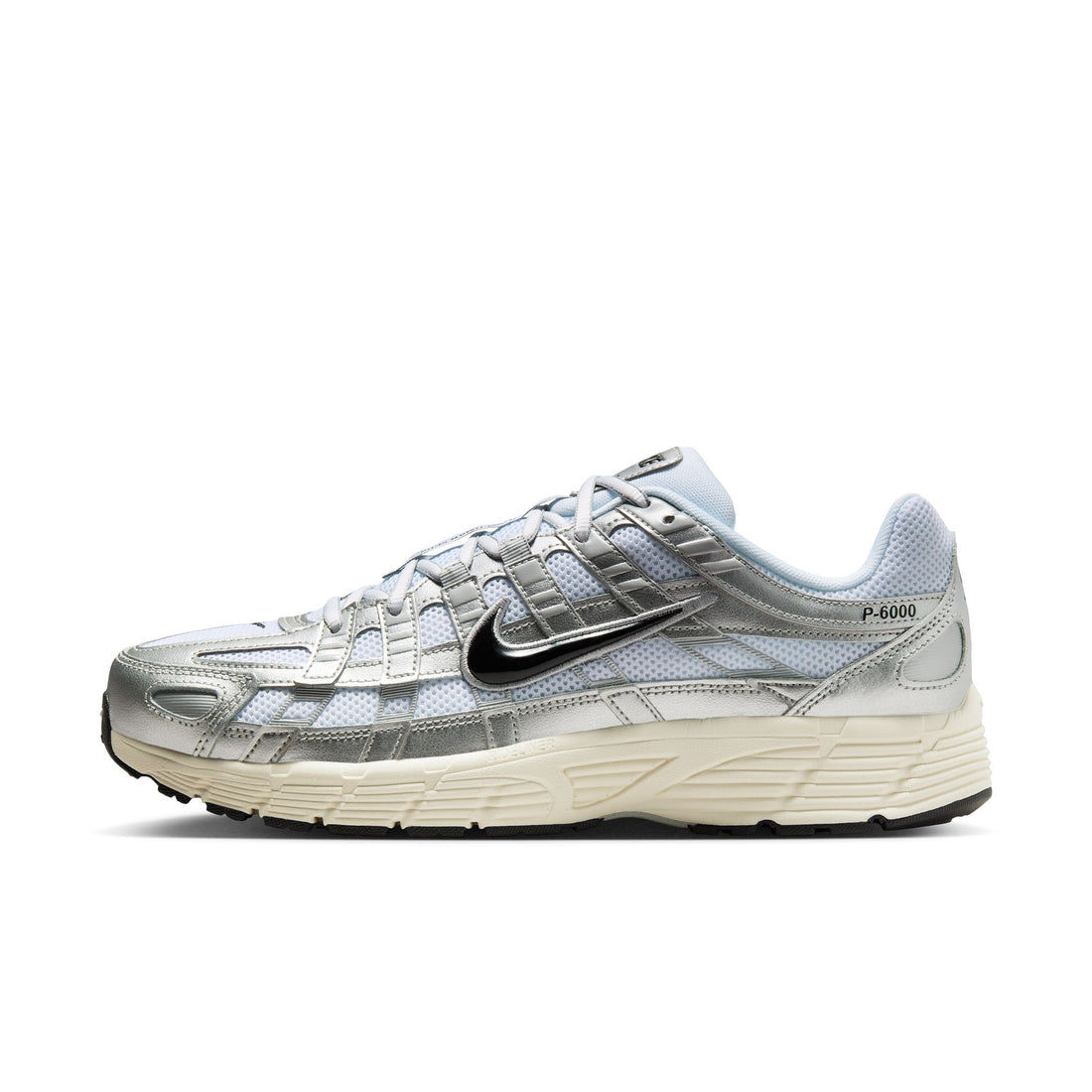 Nike P-6000 (White/Black/Metallic Silver)
