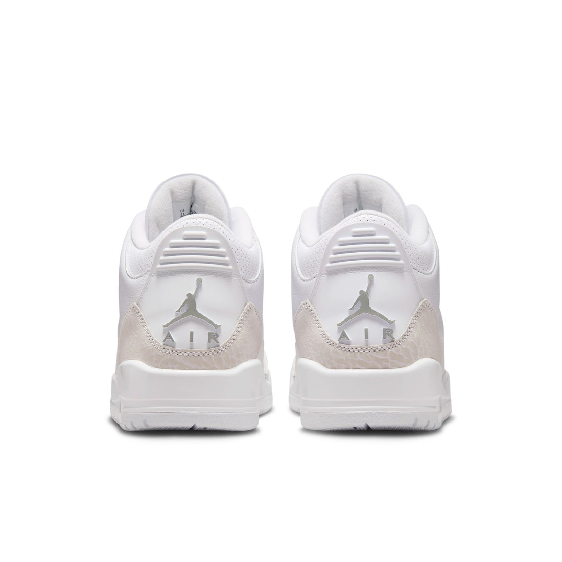 Air Jordan 3 Retro (White/Metallic Silver/White)