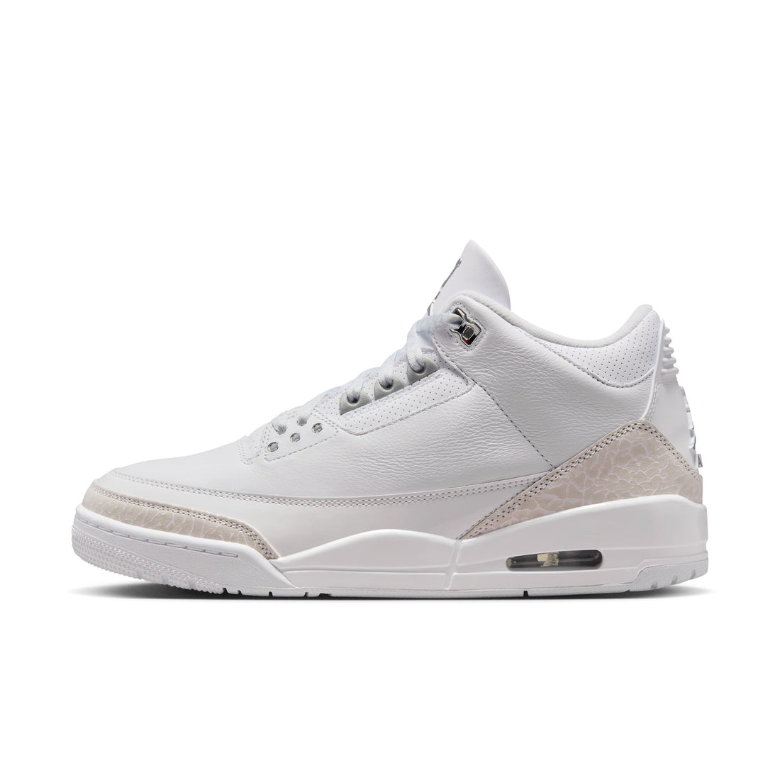 Air Jordan 3 Retro (White/Metallic Silver/White)