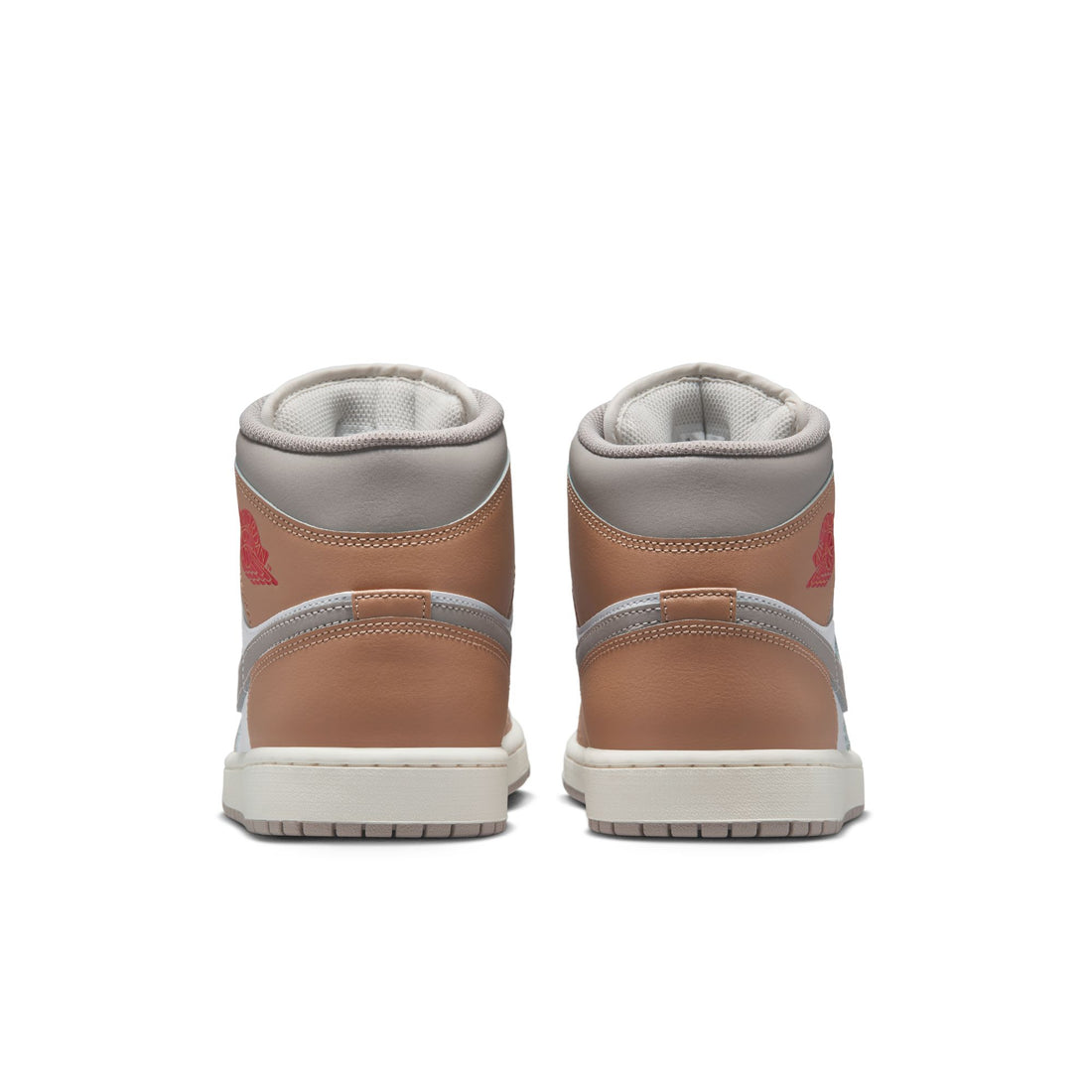 Air Jordan 1 Mid (Hemp/Fire Red/White)