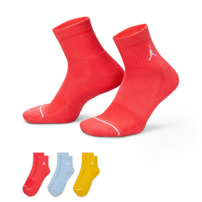 Air Jordan Everyday Ankle Socks 3 Pairs (Multi-Color)