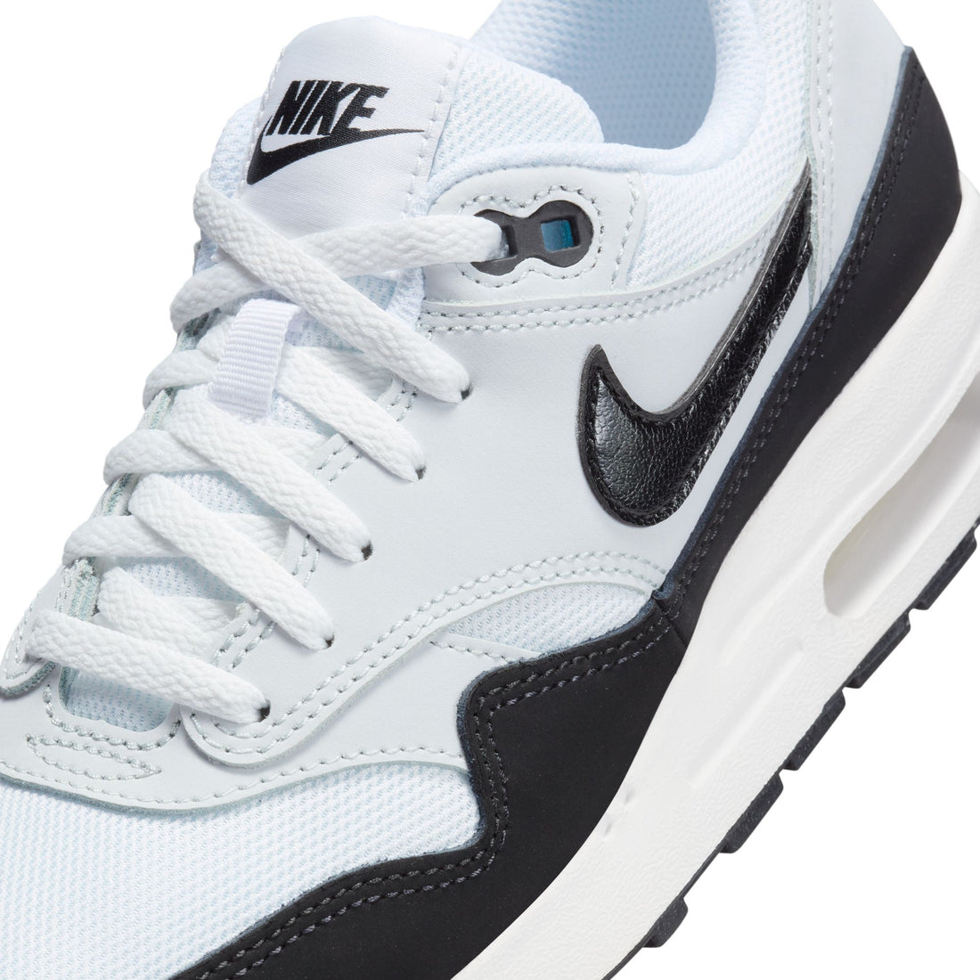 Nike Air Max 1 GS (White/Black/Pure Platinum)