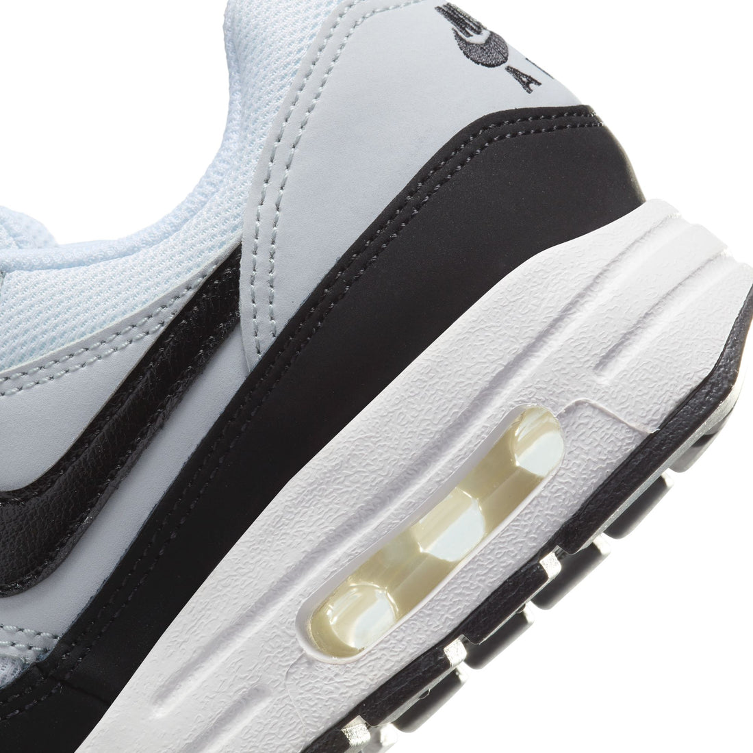 Nike Air Max 1 GS (White/Black/Pure Platinum)