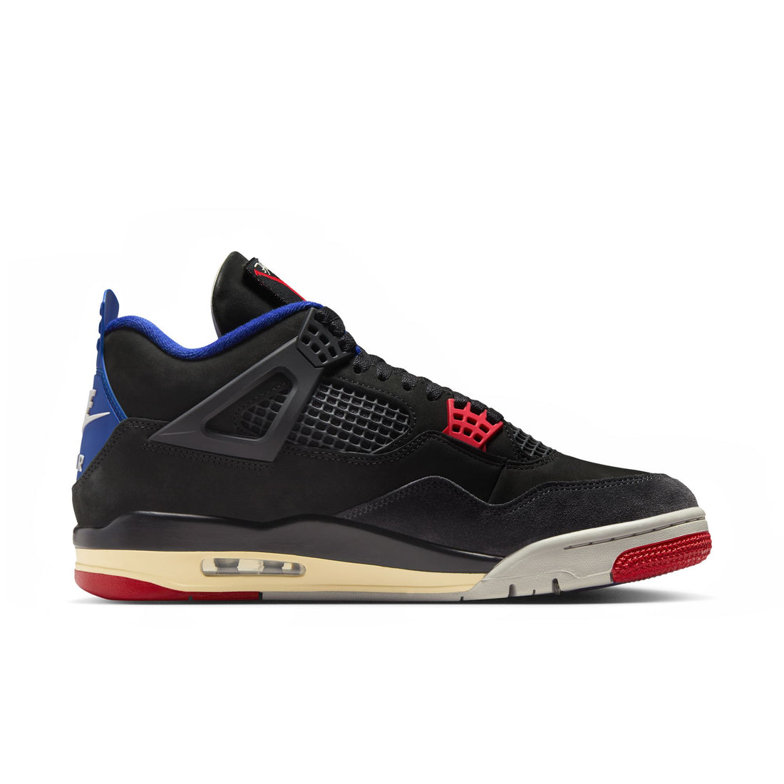 Air Jordan 4 Retro (Black/Fire Red/Deep Royal Blue)