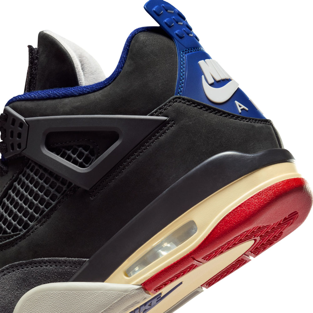 Air Jordan 4 Retro (Black/Fire Red/Deep Royal Blue)