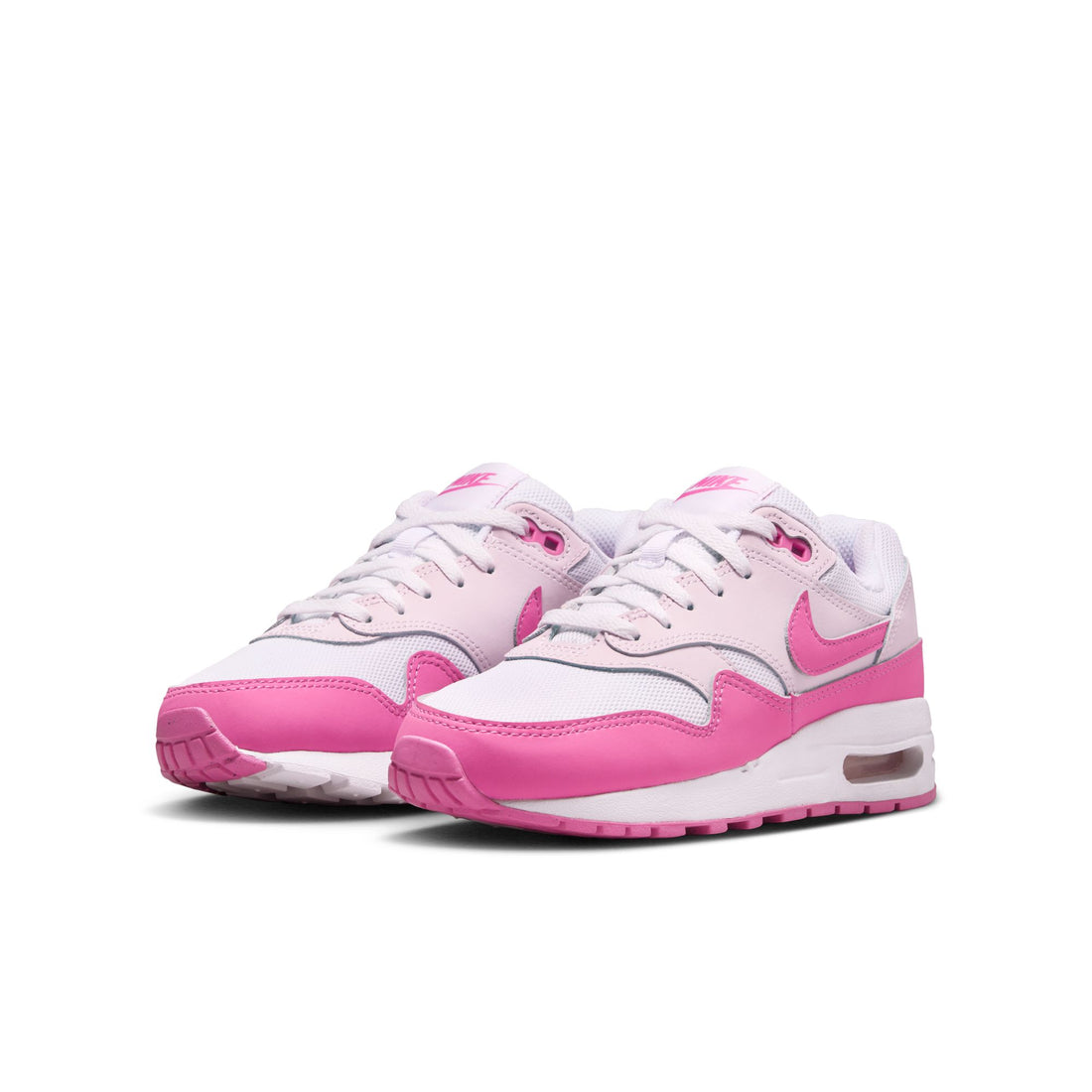 Nike Air Max 1 GS (White/Playful Pink/Pink Foam)