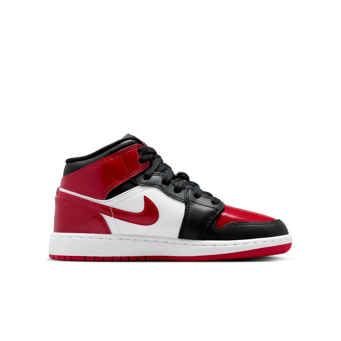 Air Jordan 1 Mid SE GS (Black/Varsity Red/White)