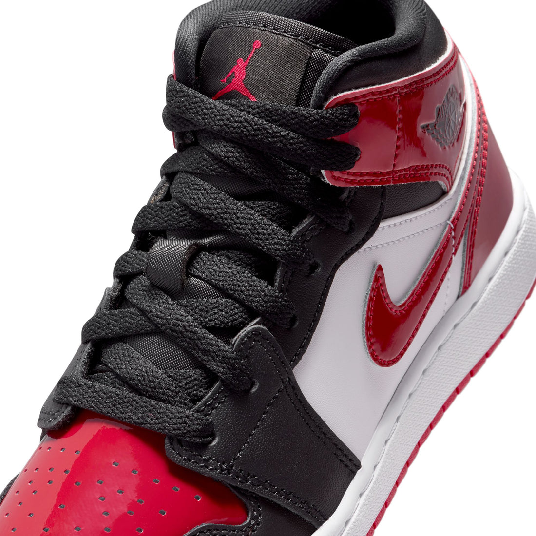 Air Jordan 1 Mid SE GS (Black/Varsity Red/White)