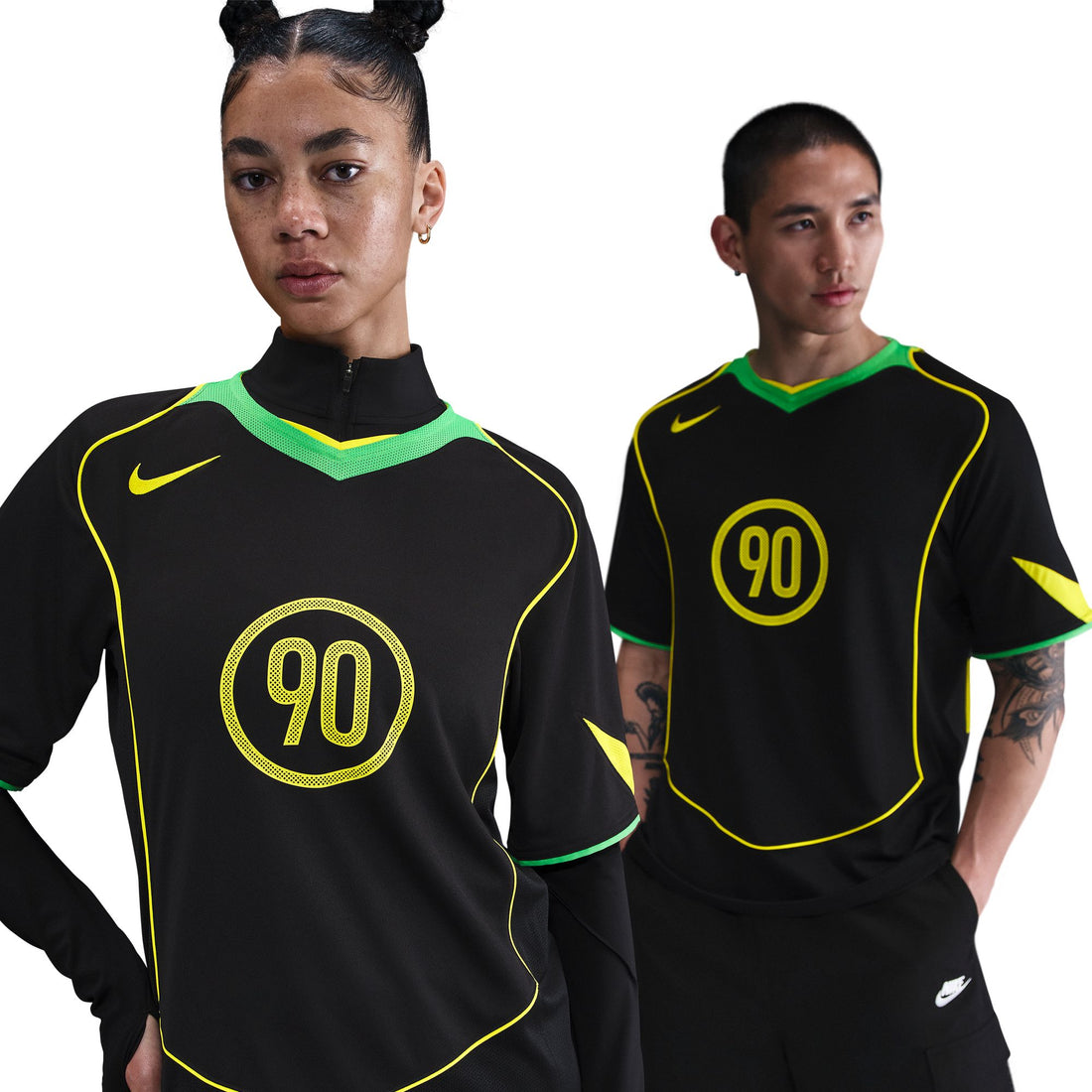 Nike Total 90 Dri-FIT Soccer Jersey (Black/Green)