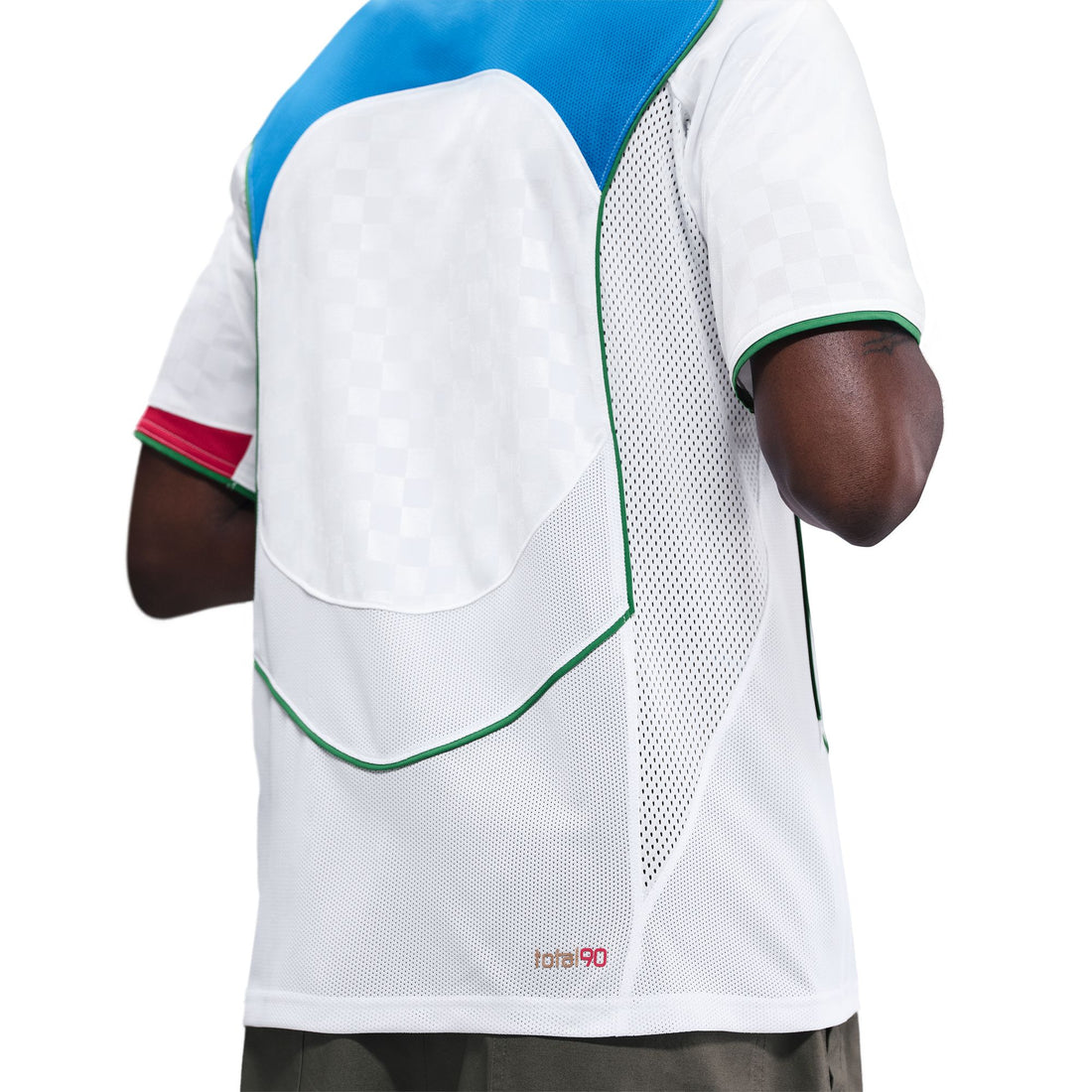 Nike Total 90 Dri-FIT Soccer Jersey (White/Blue/Gold/Red)