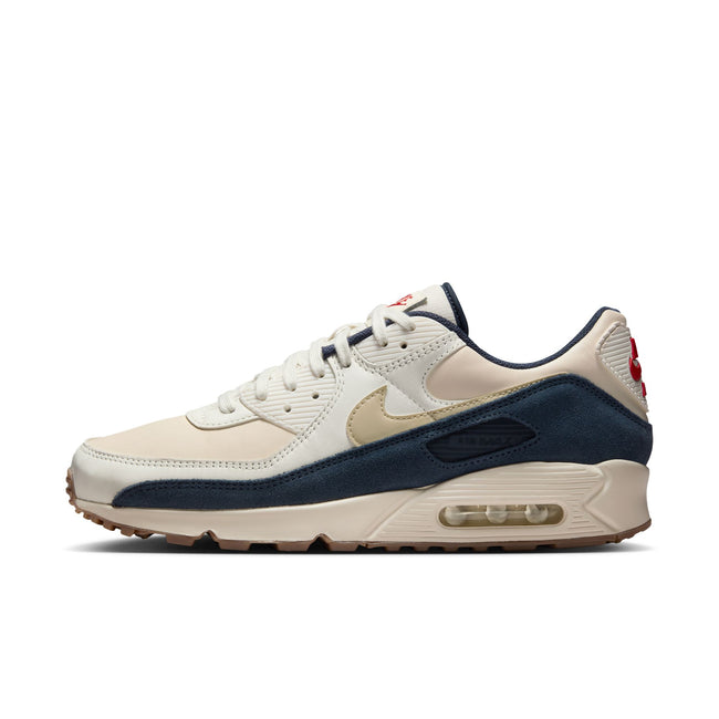 Air Max 90 PRM (PALE IVORY/LT KHAKI-THUNDER BLUE-SAIL)