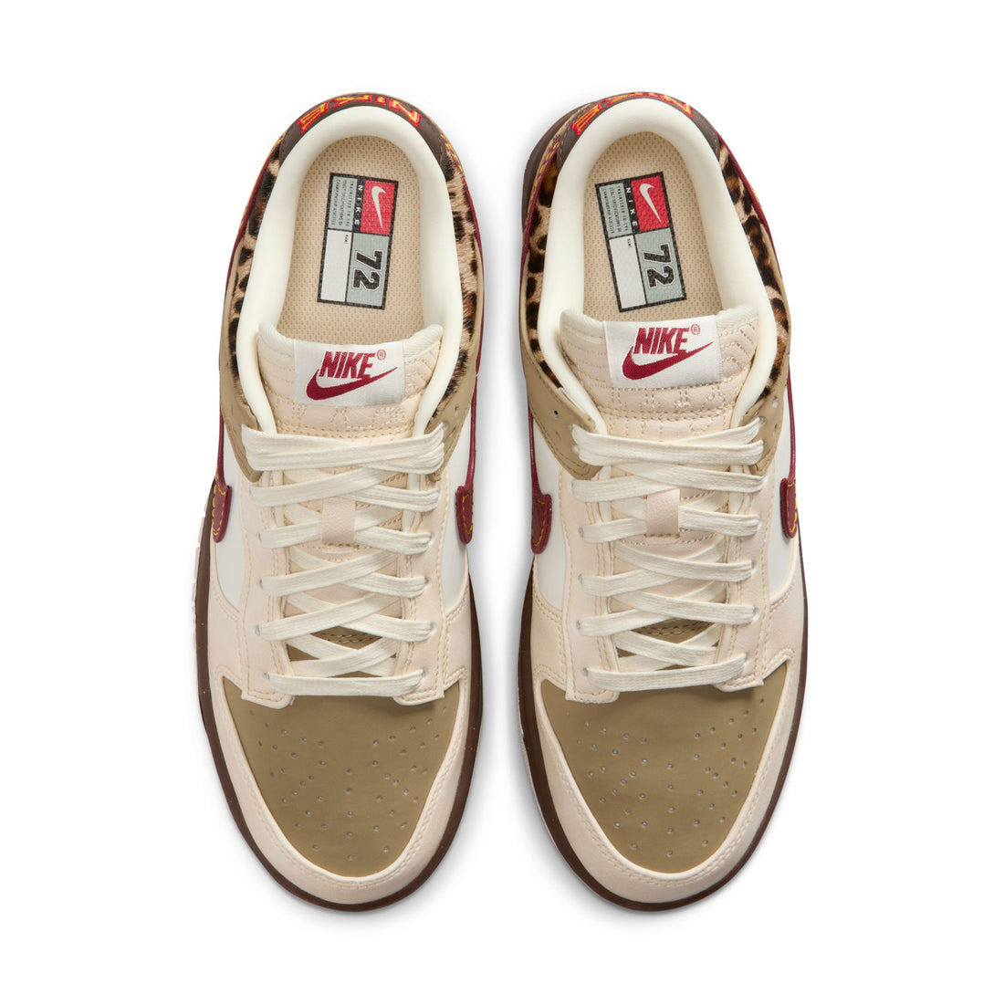 WMNS Nike Dunk Low (Khaki/Team Red/Baroque Brown)