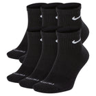 Nike Everyday Plus Cushioned Training Ankle Socks 6 Pairs (Black)