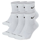 Nike Everyday Plus Cushioned Training Ankle Socks 6 Pairs (White)