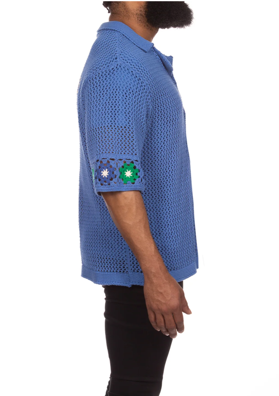 Billionaire Boys Club Stratosphere SS Knit (Brilliant Blue)