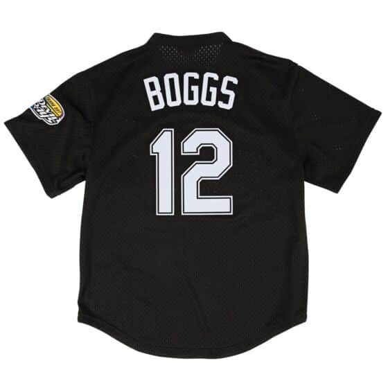 WADE BOGGS TAMPA BAY RAYS MITCHELL & NESS COOPERSTOWN COLLECTION 1991 MESH  BATTING PRACTICE JERSEY - BLACK for Sale in New Haven, CT - OfferUp