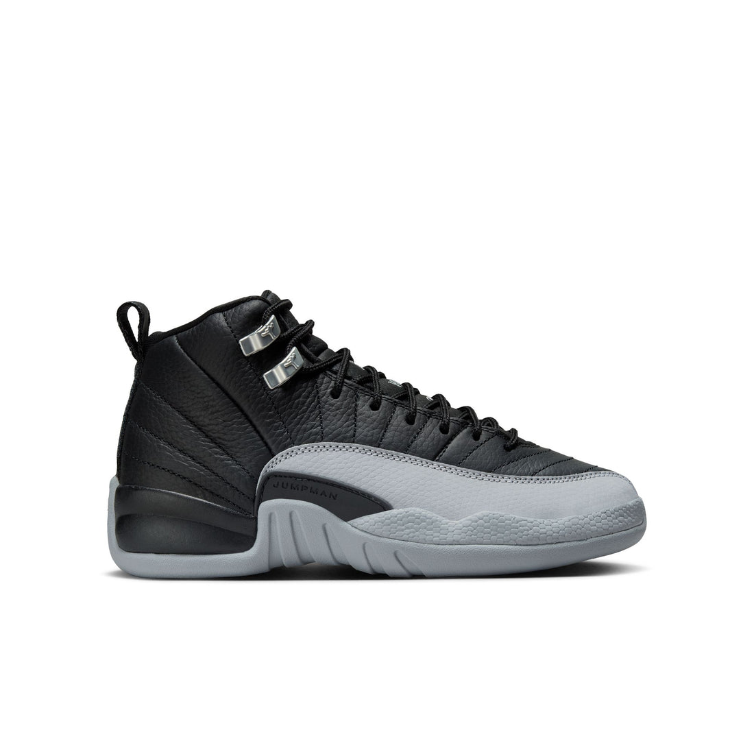 Air Jordan 12 Retro GS (Black/Wolf Grey/White)