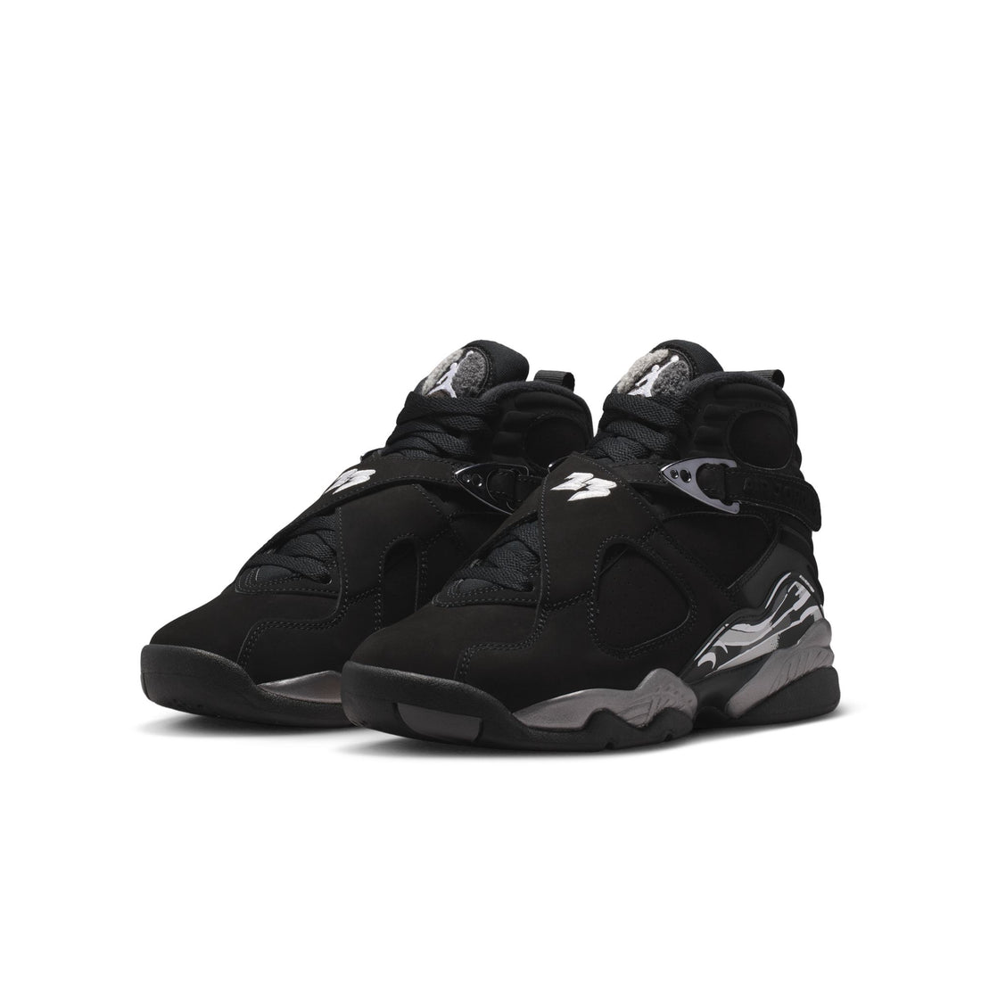 Air Jordan 8 Retro GS (Black/White/LT Graphite)