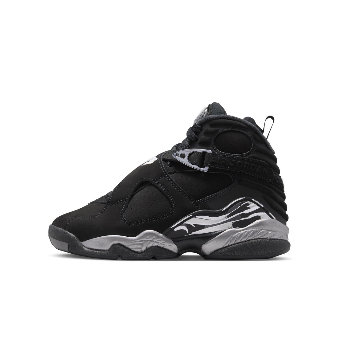 Air Jordan 8 Retro GS (Black/White/LT Graphite)