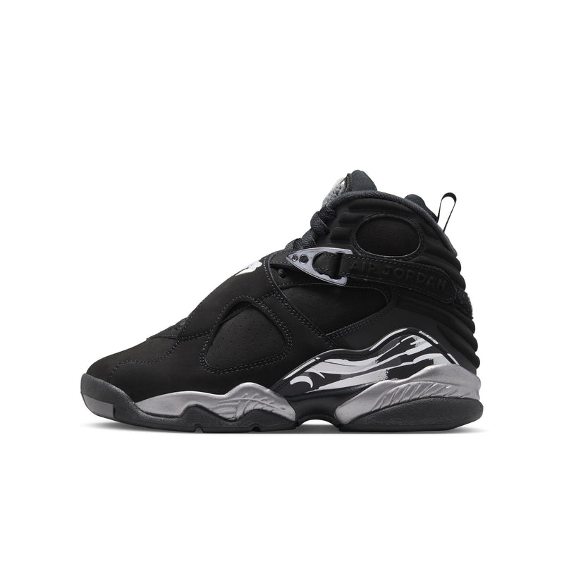 Air Jordan 8 Retro GS (Black/White/LT Graphite)