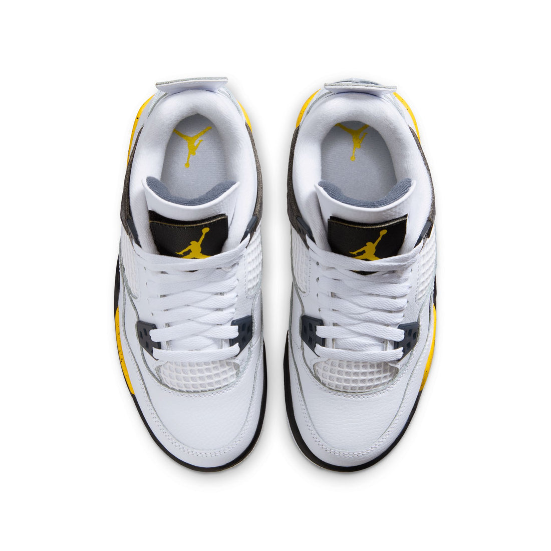 Air Jordan 4 Retro GS (White/Tour Yellow/Dark Blue Grey/Black)