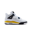 Air Jordan 4 Retro GS (White/Tour Yellow/Dark Blue Grey/Black)