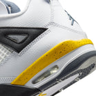 Air Jordan 4 Retro GS (White/Tour Yellow/Dark Blue Grey/Black)