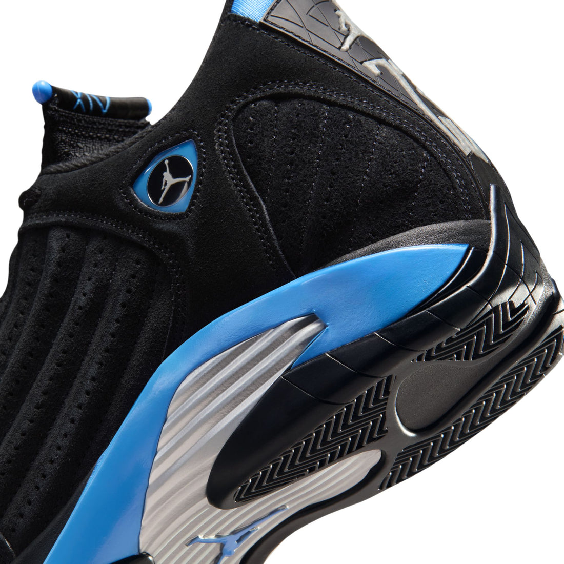 Air Jordan 14 Retro (Black/White/University Blue)