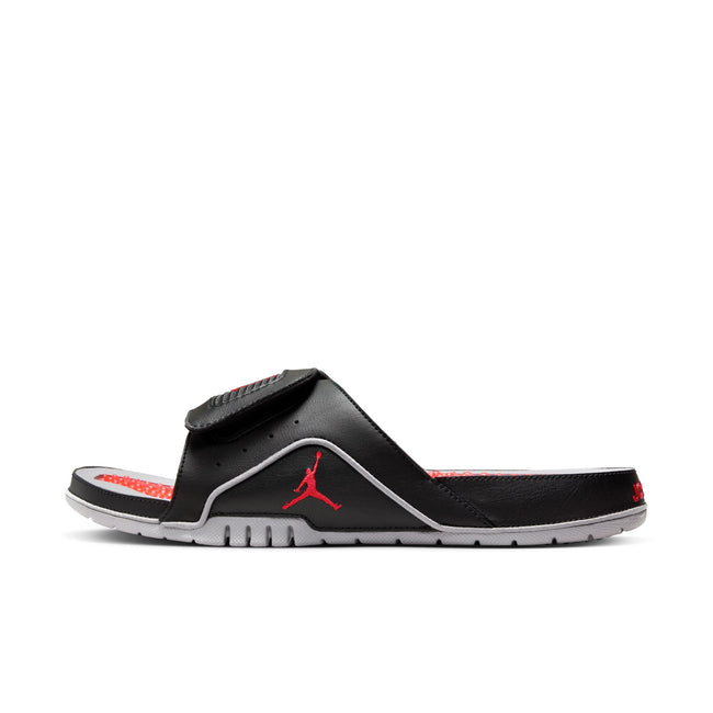 Air Jordan IV Retro Slide (Black/Fire Red/Cement Grey)