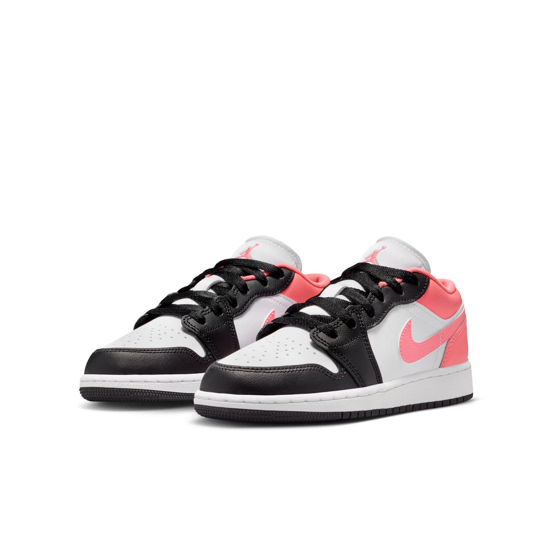 Air Jordan 1 Low GS (Black/Pink Glaze/White)