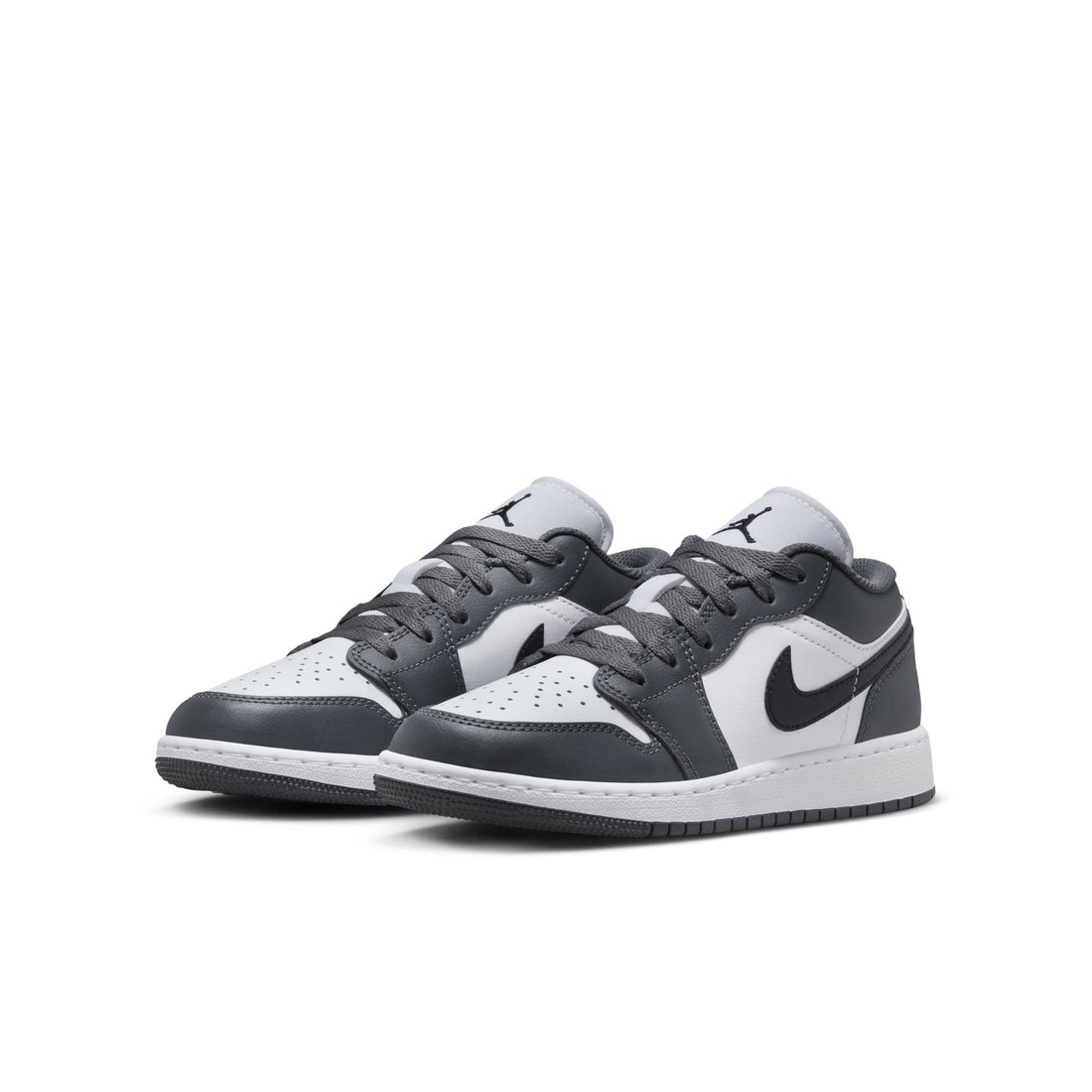 Air Jordan 1 Low GS (White/Black/Iron Grey)