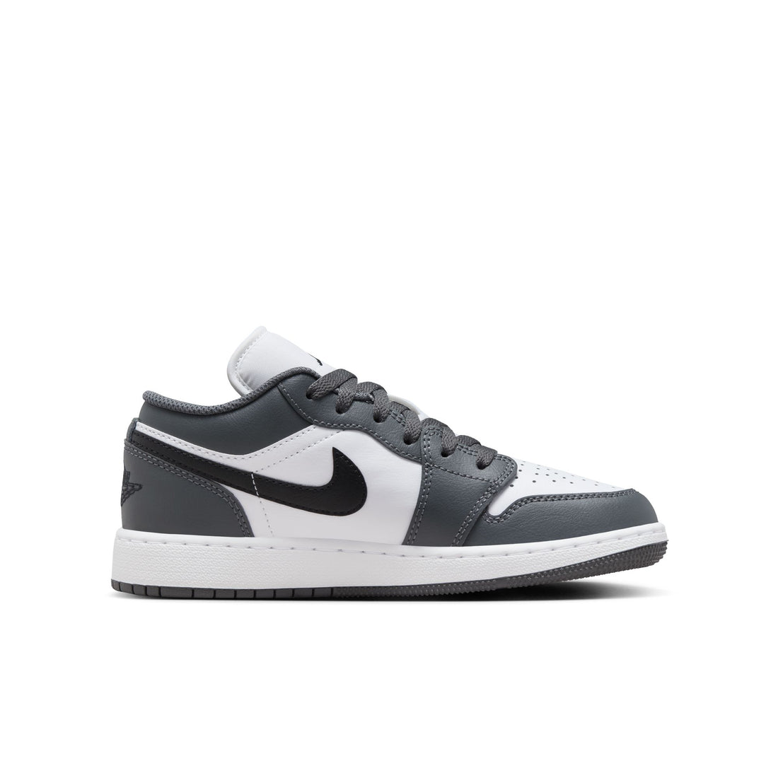 Air Jordan 1 Low GS (White/Black/Iron Grey)