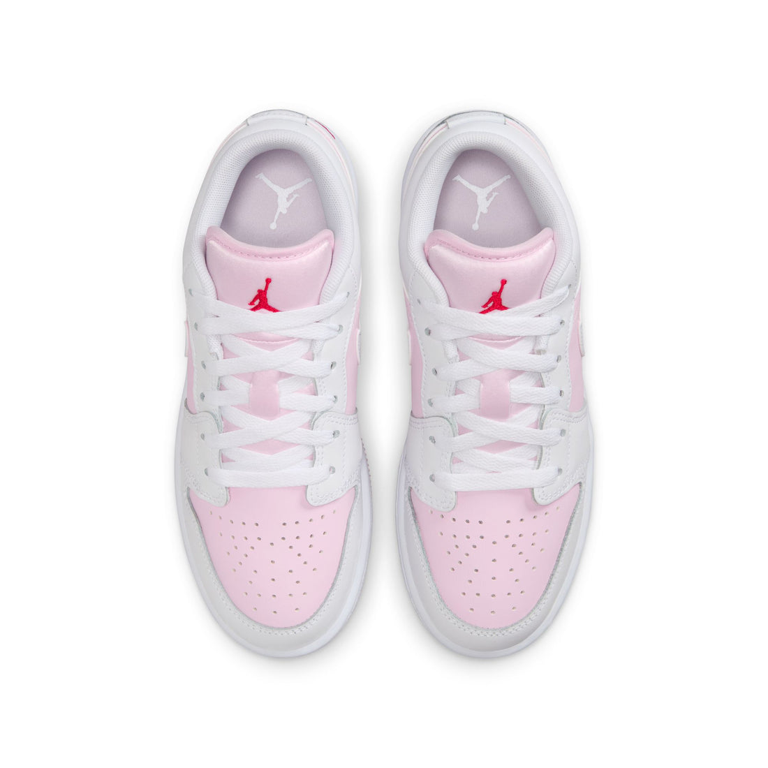 Air Jordan 1 Low GS (Pink Foam/White/Fire Red)