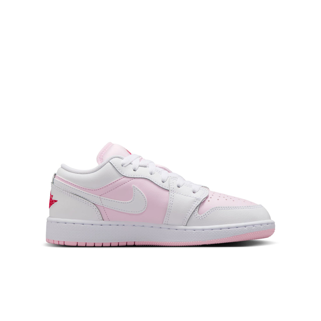 Air Jordan 1 Low GS (Pink Foam/White/Fire Red)