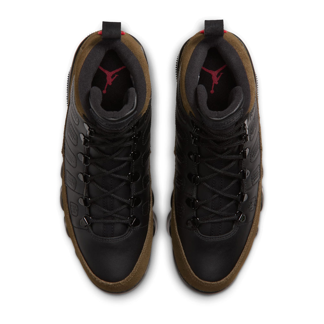 Air Jordan 9 Retro Boot NRG (Black/Light Olive/True Red)