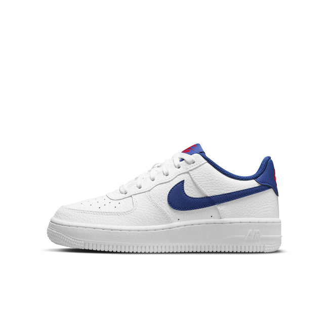 Nike Air Force 1 GS (White/ Deep Royal Blue)