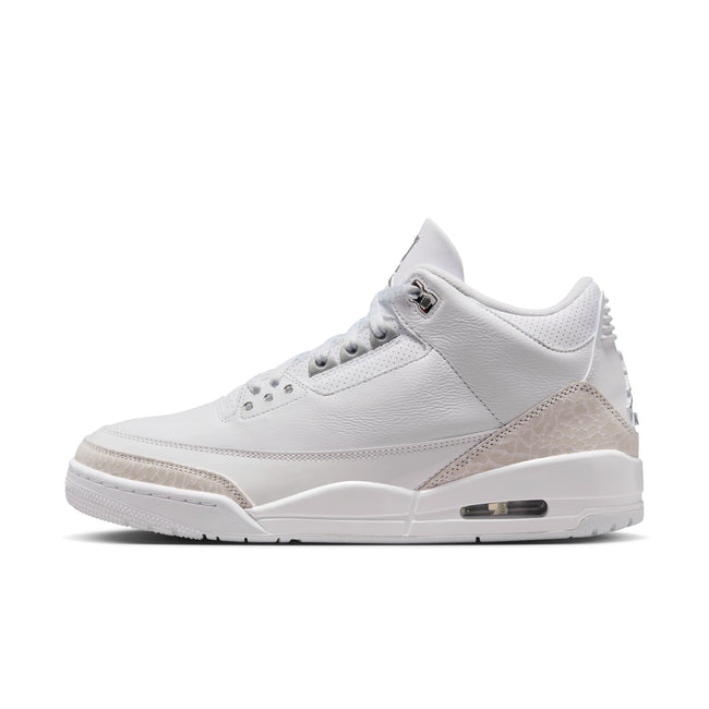 Air Jordan 3 Retro (White/Metallic Silver/White)