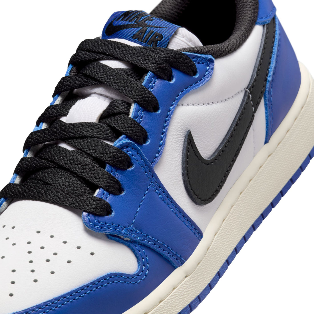 Air Jordan 1 Retro Low OG GS (White/Black/Game Royal/Sail)