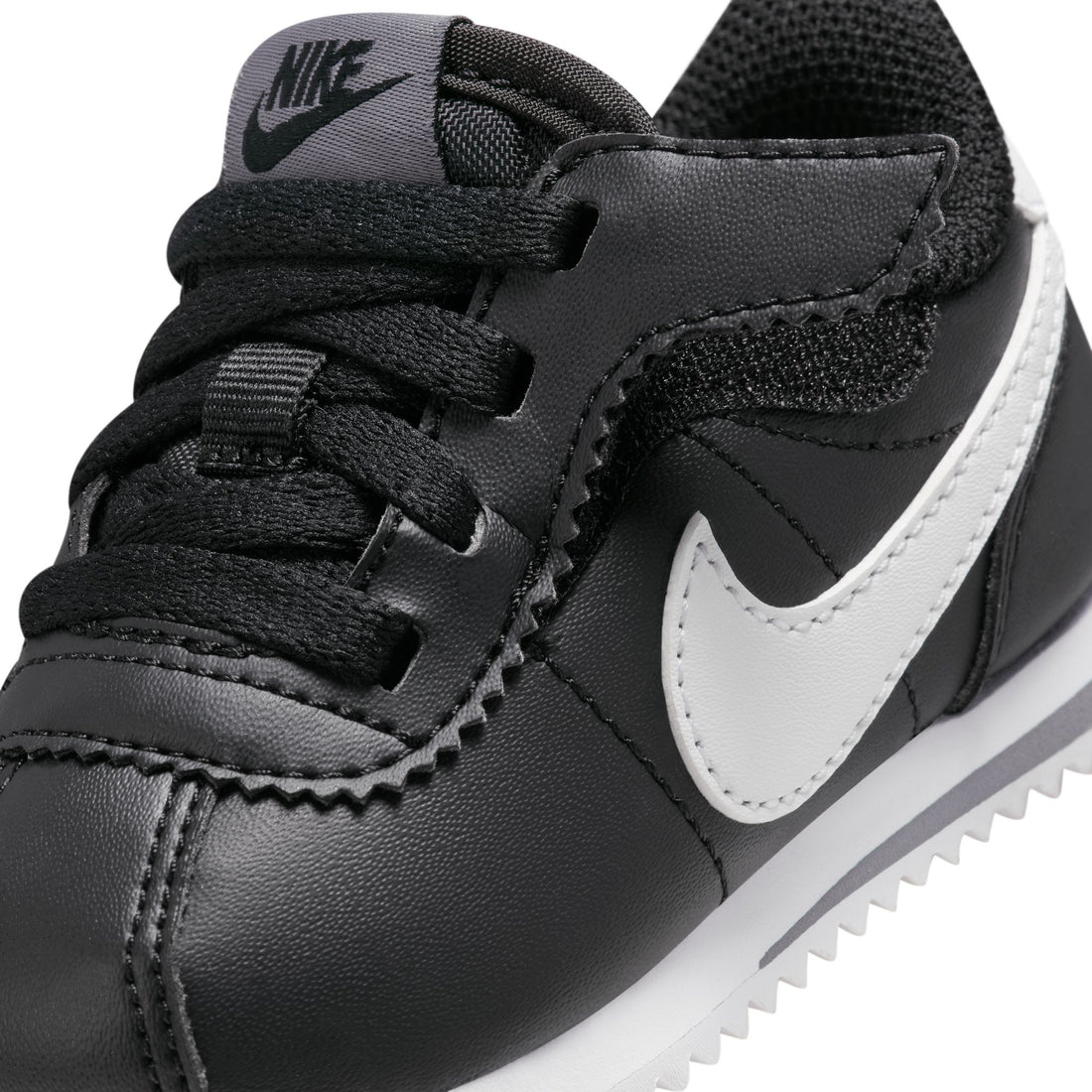 Nike Kids Cortez Easyon (Black/White/Cool Grey)