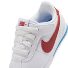 Nike Kids Cortez Easyon TDV (White/Varsity Red/VarsityBlue)