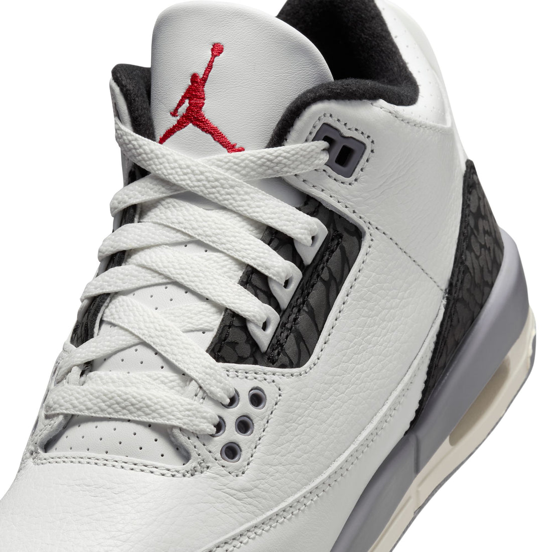 Air Jordan 3 Retro GS (Summit White/Fire Red)