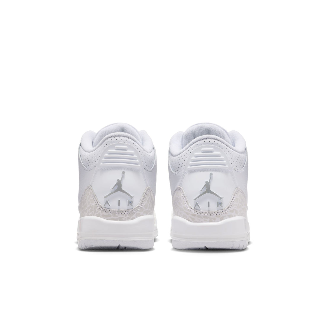 Air Jordan 3 Retro GS (White/Metallic Silver/White)