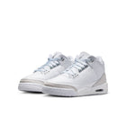 Air Jordan 3 Retro GS (White/Metallic Silver/White)