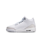 Air Jordan 3 Retro GS (White/Metallic Silver/White)