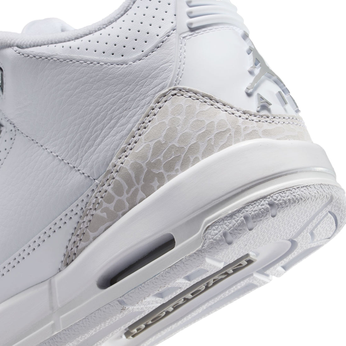 Air Jordan 3 Retro GS (White/Metallic Silver/White)