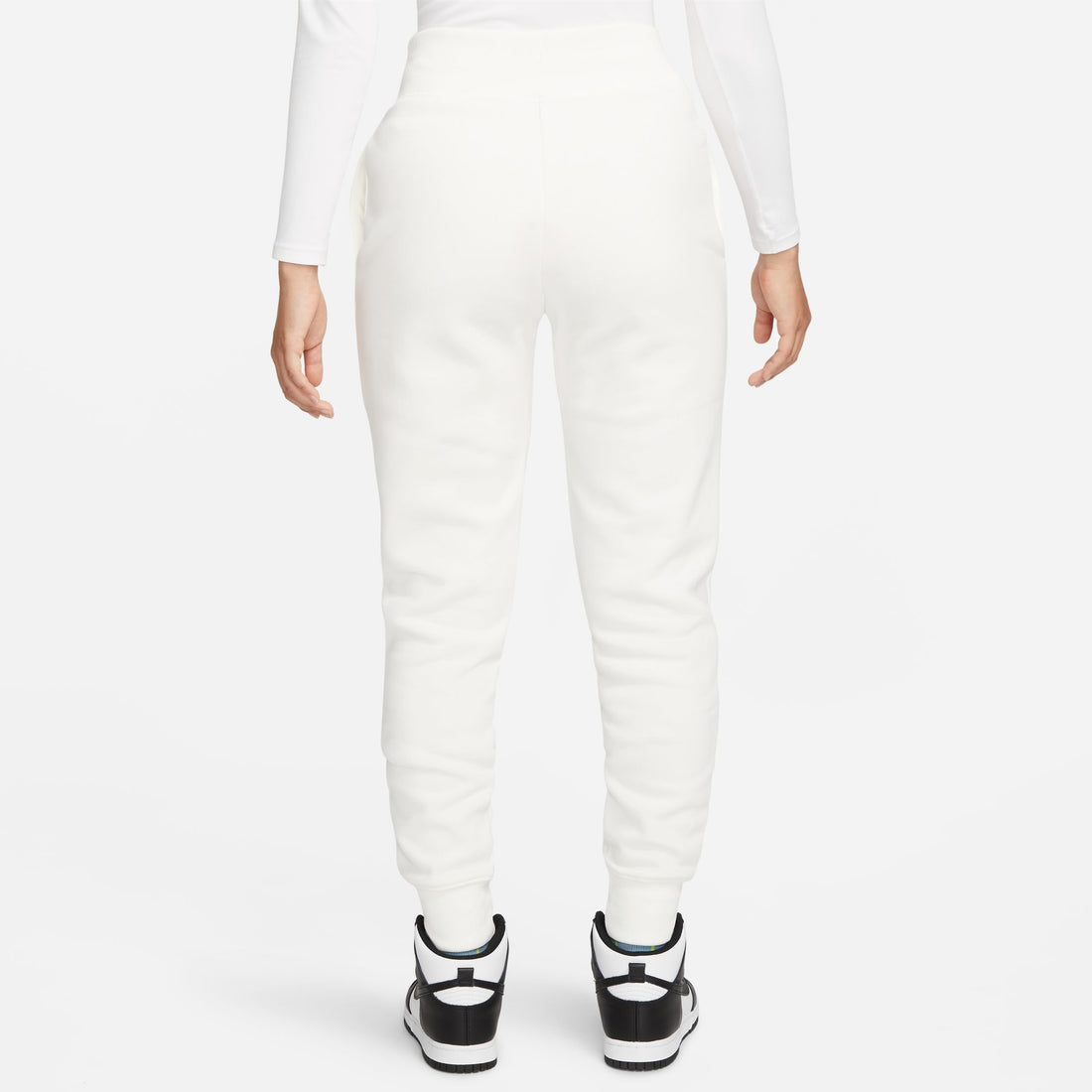 WMNS Nike Sportswear Phoenix Fleece High-Waisted Joggers (White)