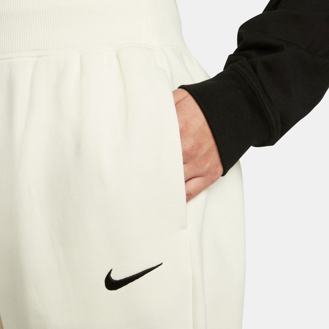 WMNS Nike Sportswear Phoenix Fleece High-Waisted Oversized Sweatpants (Sail/Black)