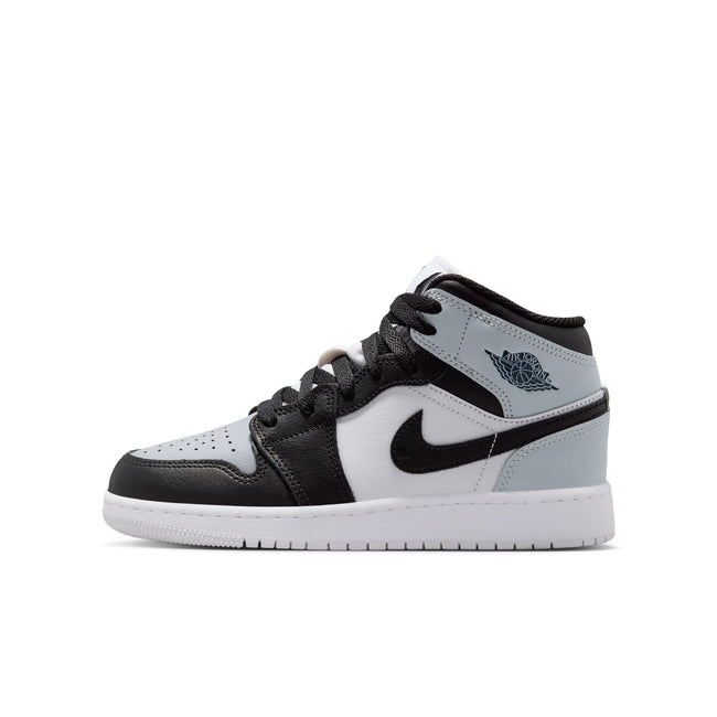 Air Jordan 1 Mid GS (Black/Black/Aura/Squadron Blue)